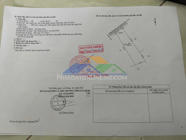 Ht cần bán nhanh 2,5 tỷ đất tại thạnh lộc tân biên tỉnh tây...
