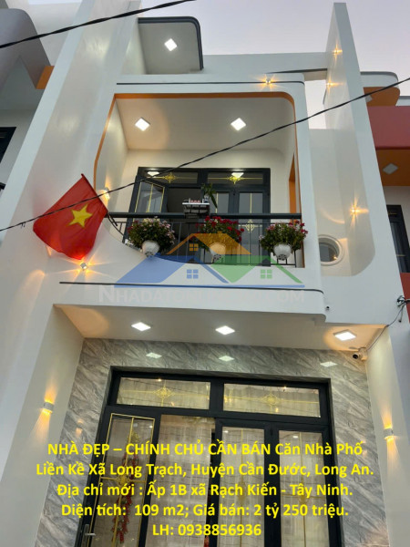 Nhà đẹp – chính chủ cần bán căn nhà phố liền kề xã long trạch, huyện cần đước, long an.