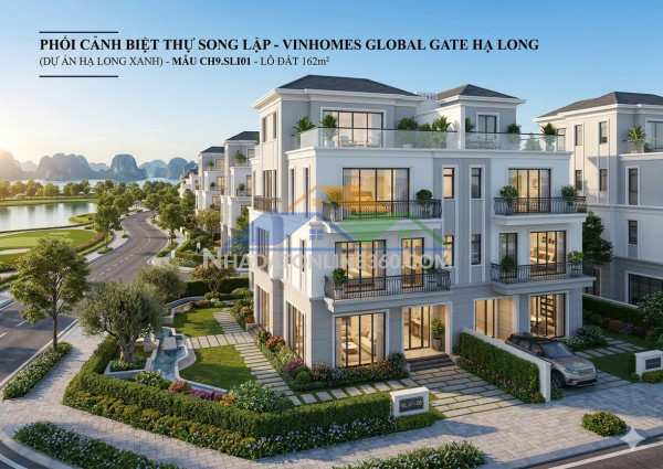 Bán biệt thự liền kề 162m2, 12pn, 15 tỷ, vinhomes global gate hạ...
