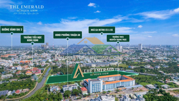 The emerald garden view chỉ 9 triệu/ tháng căn hộ 2pn mỡ sống xanh giửa thuận an hcm