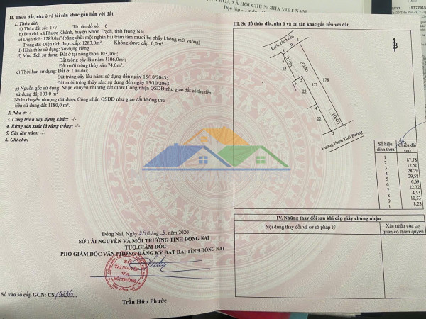 Chính chủ cần bán lô đất khu tái định cư  giai đoạn 1 kcn becamex chơn thành, bình phước