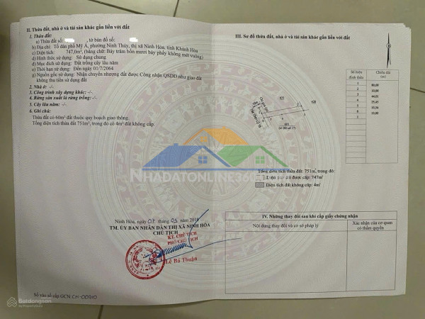 Cần bán đất mặt tiền đường lê hồng phong - phường đông ninh hòa