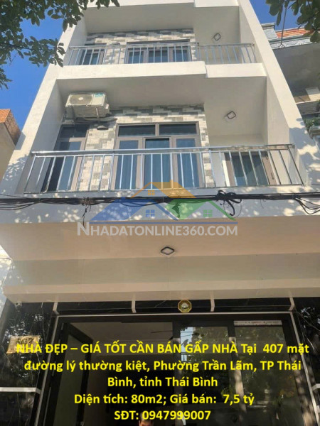 Nhà đẹp – giá tốt cần bán gấp nhà tại phường trần lãm, tp thái bình, tỉnh thái bình