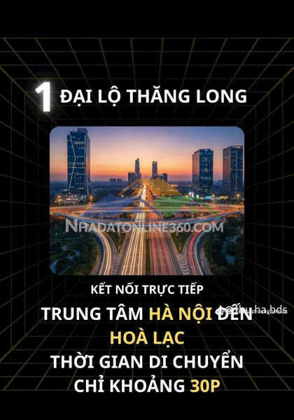 ???? hòa lạc – “quận 9” của miền bắc?
nếu bđs quận 9 từng tăng giá hơn 10 lần nhờ khu công nghệ cao, thì hôm nay hòa lạc đang đi đúng quỹ đạo đó – nhưng quy mô