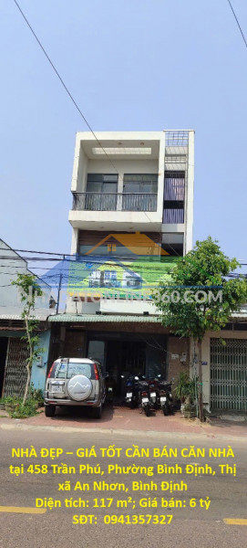 Nhà đẹp – giá tốt cần bán căn nhà tại 458 trần phú, phường bình định, thị xã an nhơn, bình định