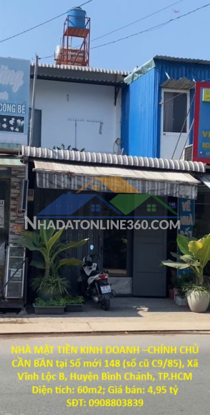 Nhà mặt tiền kinh doanh –chính chủ cần bán tại đường lại hùng cường, vĩnh lộc b, bình chánh, tp.hcm