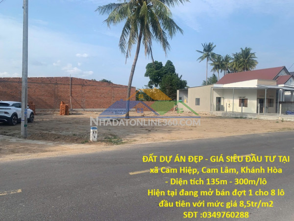 Đất dự án đẹp - giá siêu đầu tư tại xã cam hiệp nam, cam lâm, khánh hòa