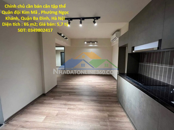 Chính chủ cần bán căn tập thể quân đội kim mã, phường ngọc khánh, quận ba đình, hà nội