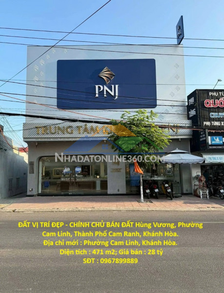 Đất vị trí đẹp - chính chủ bán đất hùng vương, phường cam linh, thành phố cam ranh, khánh hòa.