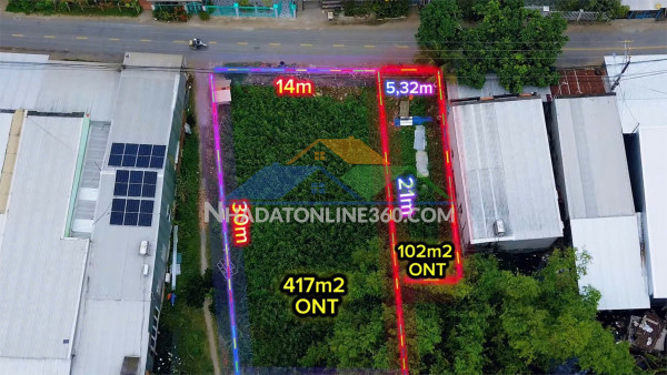 Chính chủ cần bán đất thổ cư mặt tiền đường nhựa xã vĩnh trạch, thoại sơn, an giang