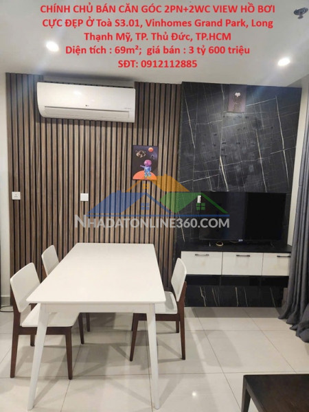 Chính chủ cần bán nhanh căn hộ chung cư đẹp tại vinhomes grand park, long thạnh mỹ, tp.thủ đức