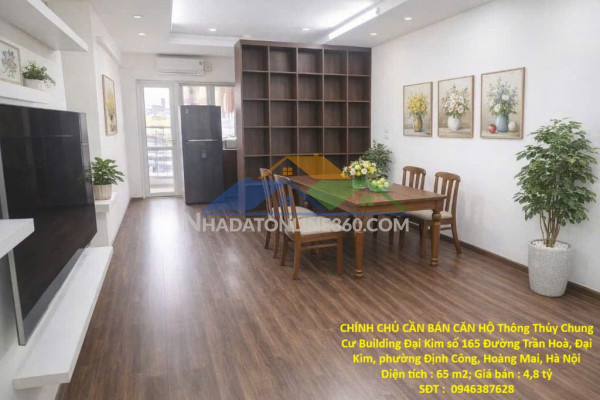 Chính chủ cần bán căn hộ thông thủy chung cư đại kim buiding định công, hoàng mai, hà nội