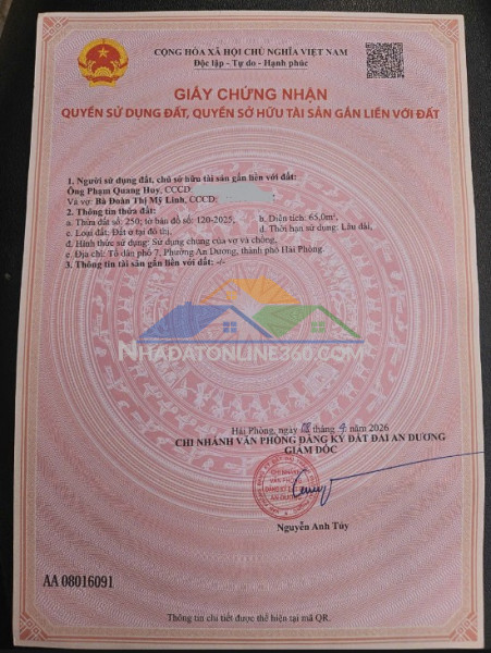 Ô góc 106m2 xâm động - hồng vân - gía đầu tư - ô tô 7 chỗ vào tận nơi - lô góc 2 mặt thoáng