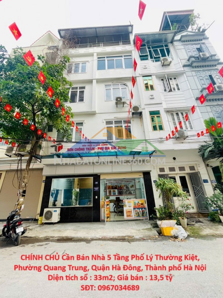 Chính chủ cần bán nhà 5 tầng phố lý thường kiệt, phường quang trung, quận hà đông, thành phố hà nội