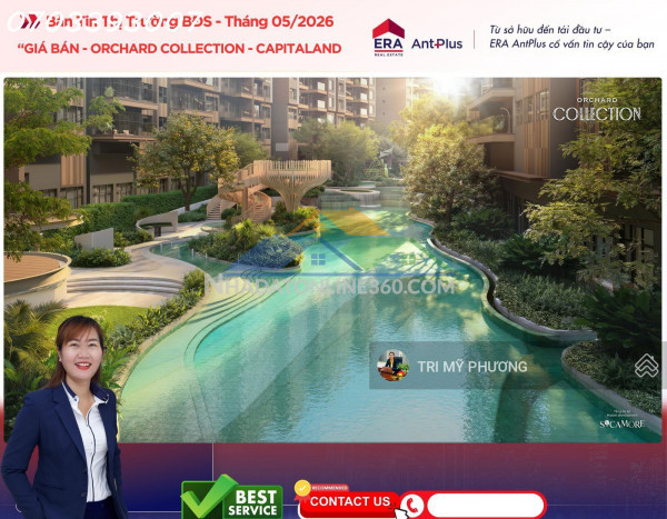 Orchard collection - dự án căn nhà 2pn - rộng 101 m2 - dễ cho thuê, dòng tiền phù hợp, đội giá kép