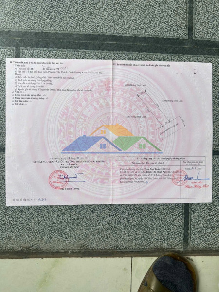 Bán lô đất đấu giá kim đới 3, xã hữu bằng, huyện kiến...