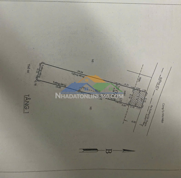 Bán đất tặng nhà mặt tiền đường số lò lu, chỉ 48...