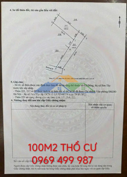 Vợ chồng em cần tiền xây nhà nên muốn bán lô đất mới mua năm ngoái (đã có sổ).diện tích 100m2 thổ cư đường 3 ô tô đi .gần  trường đại học fpt và khu công nghệ