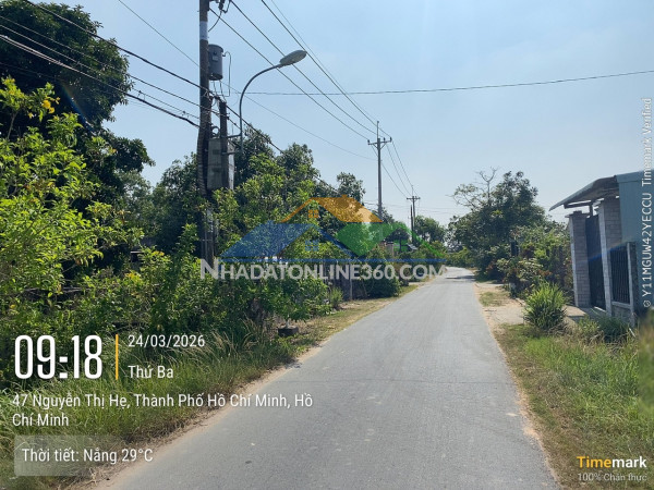 Chỉ 1,8 tỷ sở hữu ngay lô đất mặt tiền đường nhựa tại...