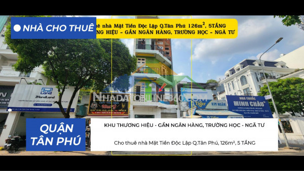 Cho thuê nhà 2 mặt tiền phan anh q.tân phú 1000m²  - gần ngã tư bốn xã