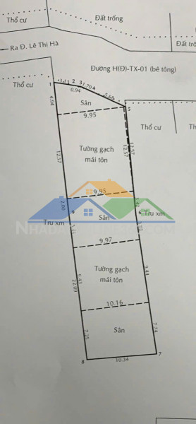 Quỹ đất 2 mặt tiền thạnh xuân 38 – >300m² full thổ – tách 4 nền