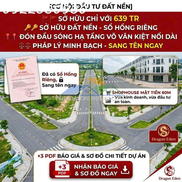 Ưu đãi đặc biệt cho nền đất góc công viên tại kdc mai bá...