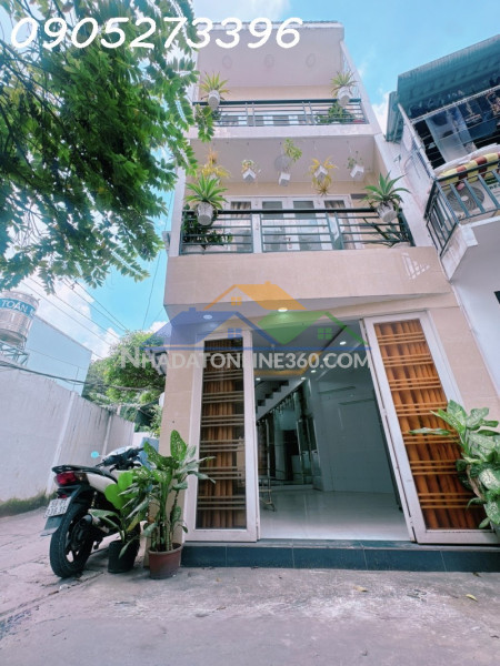 Nhà 4 tầng còn mới vào ở liền - căn góc hướng đông nam mát mẻ quanh năm - hẻm trước nhà 3.5m thông -  4.85 tỷ tl.