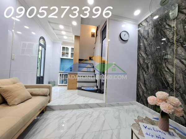 Nhà mới đẹp cạnh mặt tiền trung tâm tân bình, 2 tầng kiên cố 2pn( 1 pn dưới đất), sổ vuông đẹp hoàn công đủ, chỉ 3.x tỷ tl.