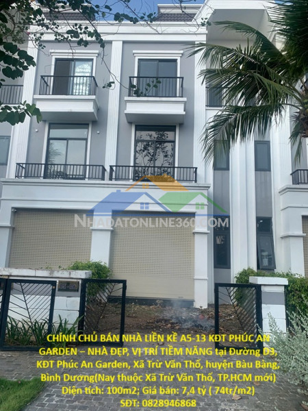 Chính chủ bán nhà liền kề a5-13 kđt phúc an garden – nhà đẹp,...