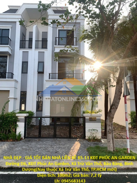 Nhà đẹp - giá tốt bán nhà liền kề b5-13 kđt phúc an garden –...