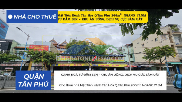 Cho thuê nhà mặt tiền lê trọng tấn q.tân phú 63m², 2 tầng, 19triệu - gần aeon