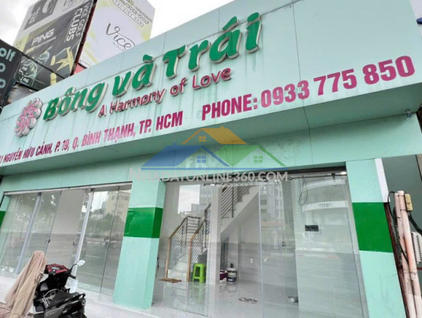 Cho thuê nhà kd mặt tiền 1 trệt 1 lầu, 48m2, mặt tiền rộng 10.6m- tại 21a1 nguyễn hữu cảnh, p.19, q.bình thạnh