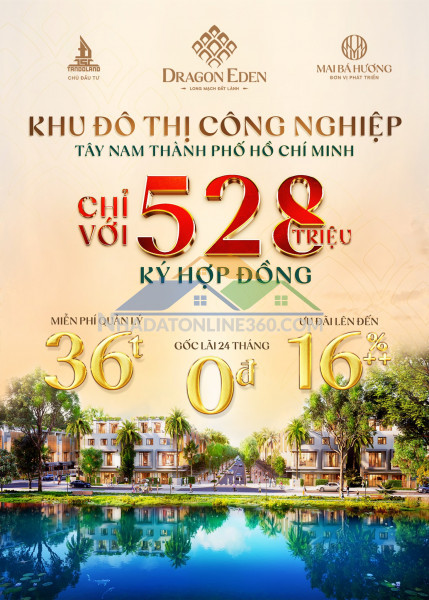 Chỉ từ 528 triệu ký hđ – khu đô thị công nghiệp tây nam tp.hcm