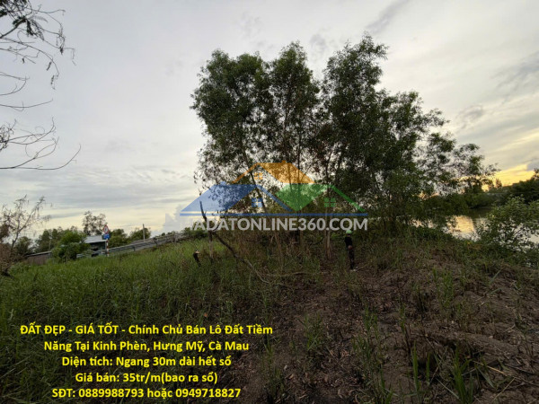 Đất đẹp - giá tốt - chính chủ bán lô đất tiềm năng tại kinh phèn, hưng mỹ, cà mau