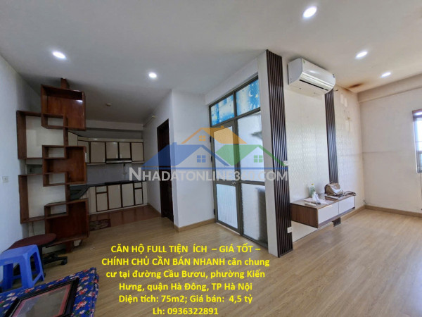 Căn hộ full tiện  ích  – giá tốt – chính chủ cần bán nhanh...