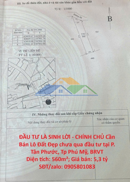 Đầu tư là sinh lời - chính chủ cần bán lô đất đẹp chưa qua...
