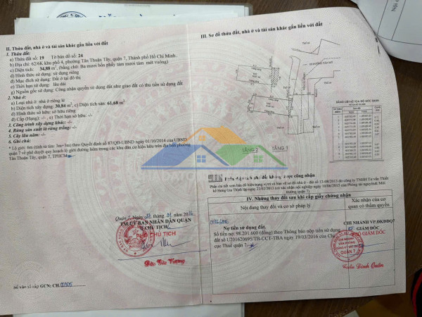 Bán nhà số 62/6k khu phố 4, đường tân mỹ, p. tân thuận tây, quận 7, hồ chí minh.