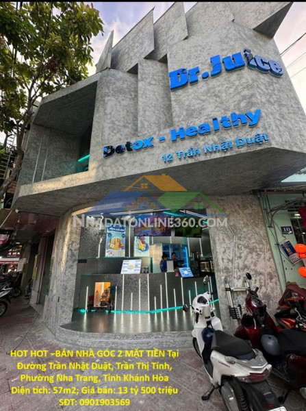 Hot hot –bán nhà góc 2 mặt tiền tại đường trần nhật duật, trần thị tính, phường nha trang, khánh hòa