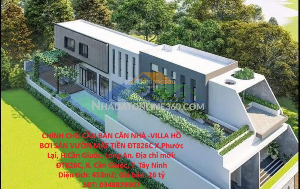 Chính chủ cần bán căn nhà -villa hồ bơi sân vườn mặt tiền...