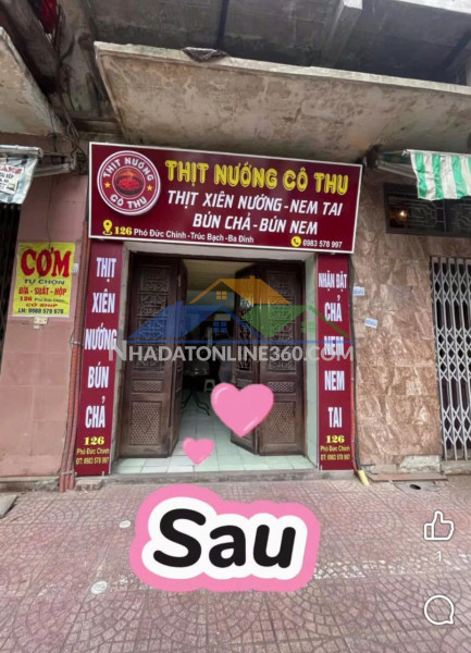 Cho thuê cửa hàng tầng 1 – mặt phố 126 phó đức chính phù hợp kinh doanh đồ ăn sáng, ăn trưa, đồ uống mang đi, tạp hóa nhỏ