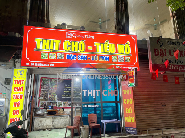 Giá tốt - chính chủ sang nhượng quán ăn mặt phố nghiêm xuân...