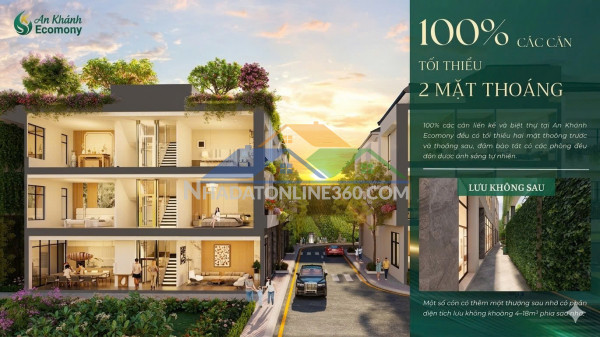 Bán căn liền kề 70m2 mặt tiền rộng 5m gần đường lớn rộng...
