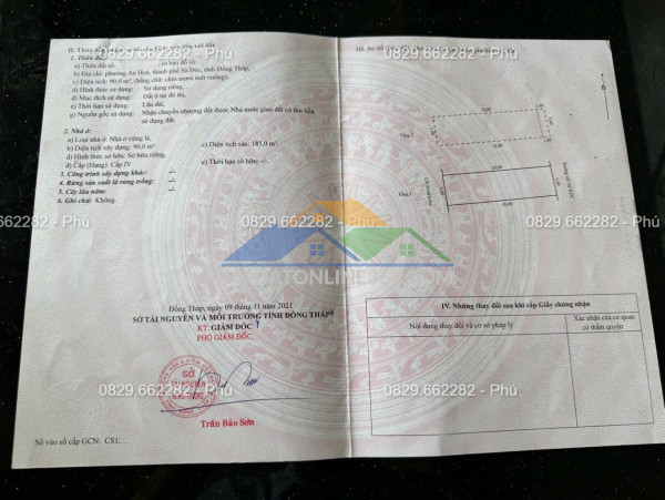 Bán nhà mặt kdc tân hòa, sa đéc. dt 90m2, 3pn, sổ hồng. giá 2.8 tỷ.