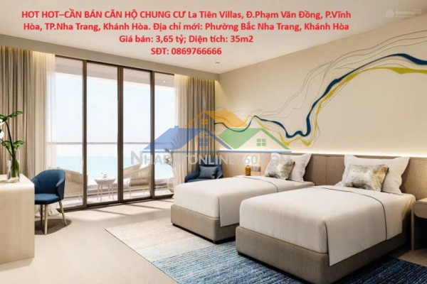 Hot hot–cần bán căn hộ chung cư la tiên villas, đ.phạm văn đồng, p.vĩnh hòa, tp.nha trang, khánh hòa