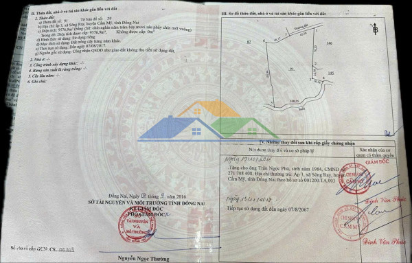 Vị trí đẹp - đầu tư sinh lời - chính chủ cần bán lô đất xã sông ray, cẩm mỹ, đồng nai
