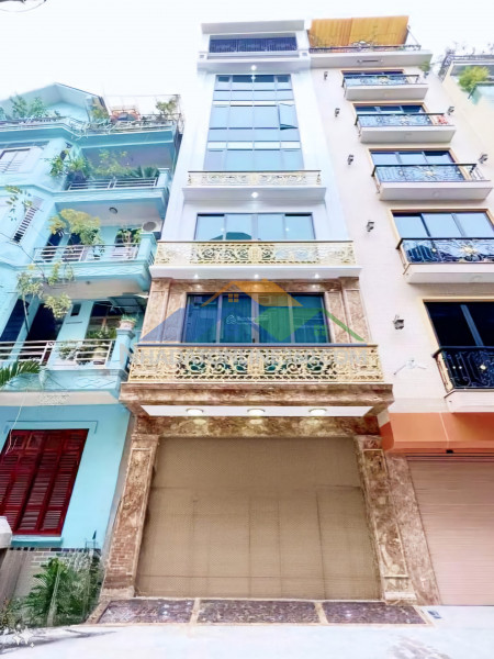 Cho thuê nhà, thang máy, 117m2_ 6t; lò đúc, hòa mã, hàm long -40 tr