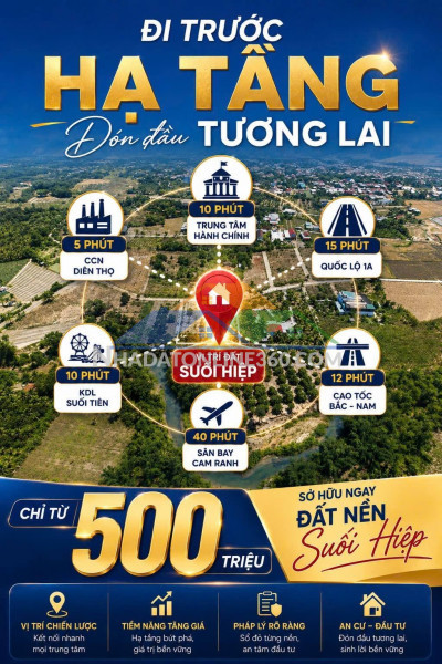 Đất nền suối hiệp (ven nha trang) - sổ đỏ trao tay - chỉ từ...