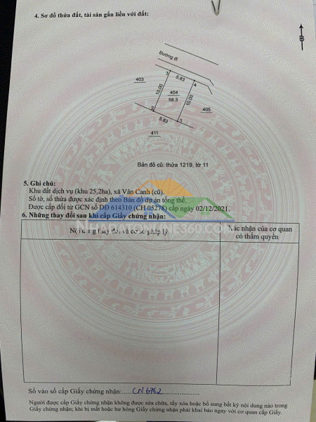 Sở hữu ngay khu đất dịch vụ 25,2ha số 404 đẹp - giá tốt -...