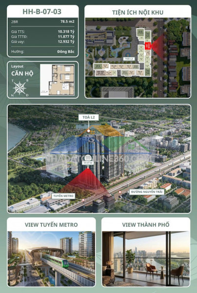 ???? căn 2pn hướng đông bắc view nguyễn trãi – lựa chọn phù...
