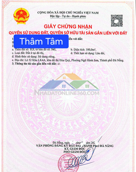 Đất mặt tiền nguyễn thành long - đối diện chung cư  ori arden